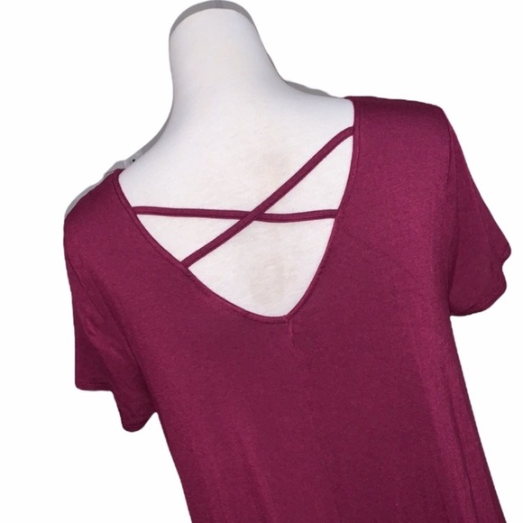 Mossimo Supply Co. T-shirt Dress, Criss Cross Back. - Picture 3 of 8